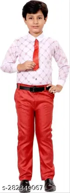 3 Pcs Coat Pant Set for Boys 