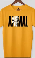 Round Neck Printed Oversized T-Shirt for Men 