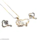 Alloy Necklace with Earrings for Women 