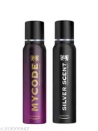 MYCODE Fragrance Lavendula with Silver Scent Sanctum Body Spray for Men (150 ml, Pack of 2)