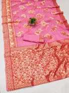 Chanderi Cotton Zari Woven Saree for Women 