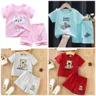 Hosiery Cotton Printed Clothing Set for Boys, Multicolor 