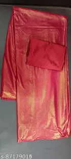 Lycra Solid Saree for Women 