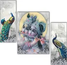 MDF 3 Pcs Designer Wall Painting for Home & Office 