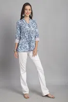 Cotton Printed Top for Women 