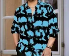 Slik Full Sleeves Shirt for Men (Multicolor, S)