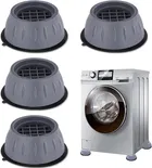 Enmora Anti Vibration Pads for Washing Machine Washing Machine Feet Pads Shock Absorber Noise Cancelling Washer Support, Washing Machine Anti Vibration Pad Heightening Pads with Suction Cup, 4 pcs