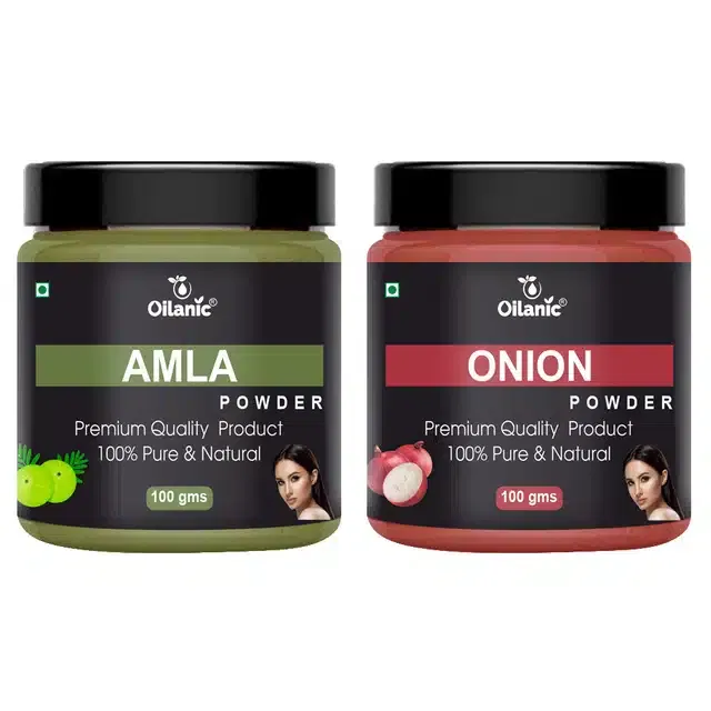 Natural Amla & Onion Powder for Skin & Hair (Pack of 2, 100 g)