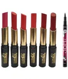 Lenon Black Pen Eyeliner & Creme Lipstick 