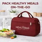 Lunch Meal Box Bag Insulated thermal Maroon