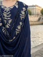 Applique Acrylic Kurta Set for Women 