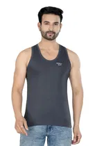 Cotton Jym Vest for Men, Multicolour, Pack of 2 