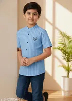 Embroidered Polycotton Polo for Boys 