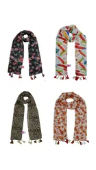 Chiffon Printed Scarves for Women & Girls 