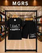 Typography Cotton Top & Bottom Set for Boys 