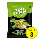 Too Yumm Veggie Stix Sour Cream & Onion 3X50 g (Pack Of 3)