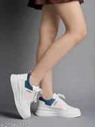 Solid Synthetic Slip-on Sneakers for Women 