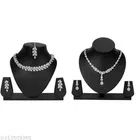 Silver Plated Jewellery Set for Women (Multicolor, Set of 2)