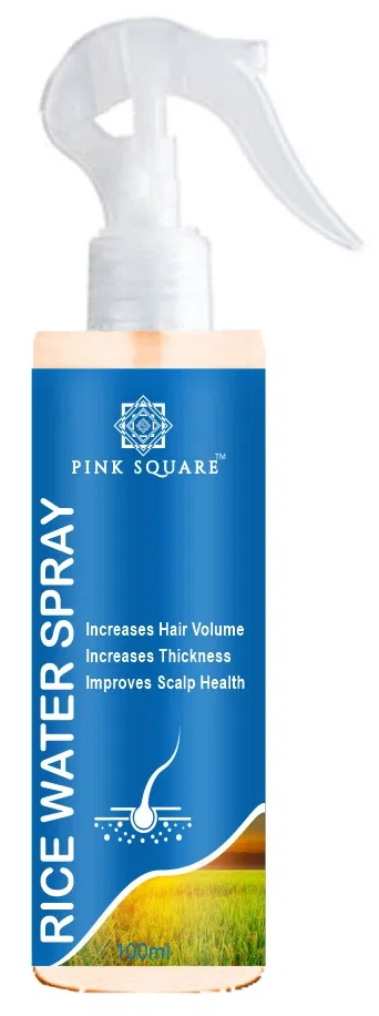 Pink Square Fermented Rice Water Hair Spray (100 ml)