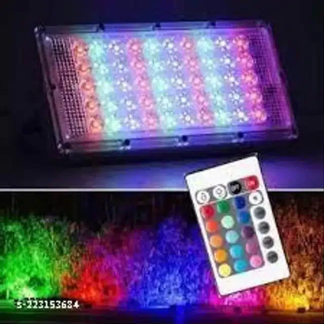 Remote Control Flood Light (Multicolor, 50 W)