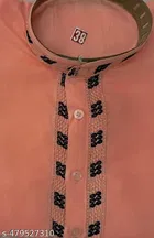 Solid Show Button Kurta Set for Men 