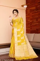 Organza Zari Woven Saree for Women 