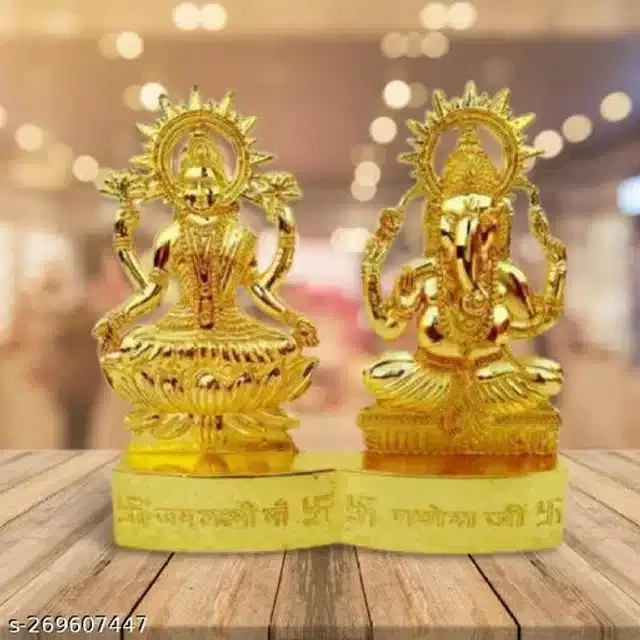 Laxmi Ganeshji Idol (Gold)