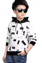 Cotton Blend Hood Neck Sweatshirts for Boys 