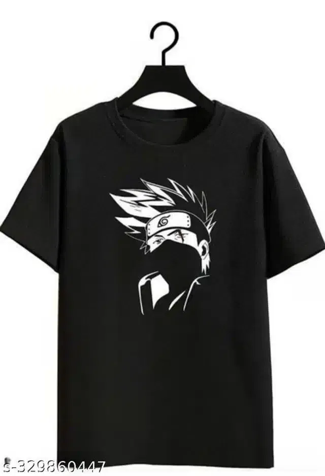 Half Sleeves T-Shirt for Men (Black, XL)