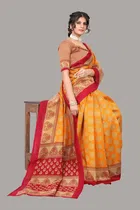 Saree with Unstitched Blouse for Women 