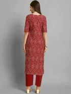 Crepe Bandhani Women's Kurta with Pant Set 