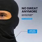 Poly cotton Face Cover Masks With Arm Sleeves, Black