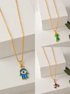 Gold Plated Chain & Pendant for Women & Girls 