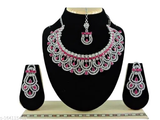 Jewellery Set for Women (Pink, Free Size)