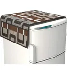 Knit Printed Fridge 3 Pcs Mat with Top & Handle Cover 