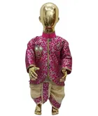 Cotton Full Sleeves Kurta with Dhoti Pant Clothing Set for Boys 