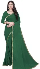 Lycra Blend Embroidered Saree for Women 