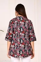 Rayon Three Quarter Sleeves Top for Women 