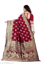 Art Silk Zari Woven Saree for Women 