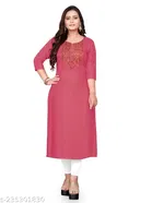 Embroidered Cotton Kurti for Women 