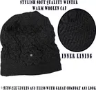 Woolen Solid Cap for Women 