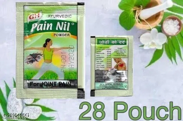 Gopal Herbals Pain Nil Powder 14 Pouches (Pack Of 2)