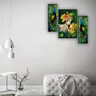 MDF 2 Pcs Designer Wall Painting for Home & Office 