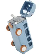 Plastic Bus Shape Sipper Bottle for Kids, Multicolor 