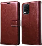 Realme RMX3241 / Realme8 5G Artificial Leather Mobile Flip Cover 