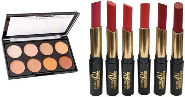 Lenon Kiss Beauty 8 Shades Contour Concealer Highlighter (Set of 7) (S-99)