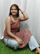 Tie Up Sleeveless Kurti for Women 