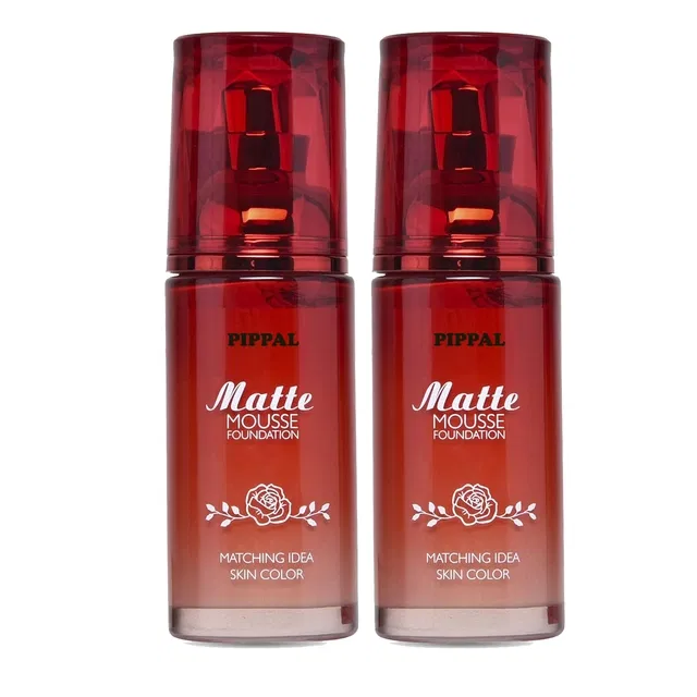 Pippal Matte Mouse Foundation (60 ml, Pack of 2)
