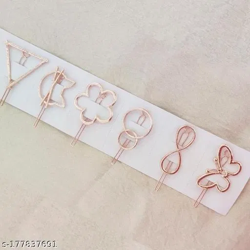 Hair Clips for Women (Multicolor, 6 Pcs)