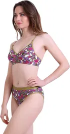 Cotton Blend Lingerie Set for Women 